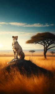 cheetah in the wilderness