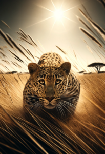 leopard in the wilderness